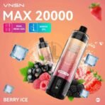 VNSN Max 20000 Puffs 50MG Disposable Vape in Dubai BERRY-ICE
