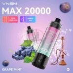 VNSN Max 20000 Puffs 50MG Disposable Vape in Dubai GRAPE-MINT