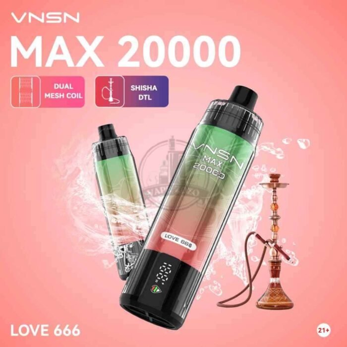 VNSN Max 20000 Puffs 50MG Disposable Vape in Dubai LOVE-666