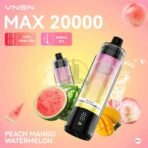 VNSN Max 20000 Puffs 50MG Disposable Vape in Dubai PEACH-MANGO-WATERMELON