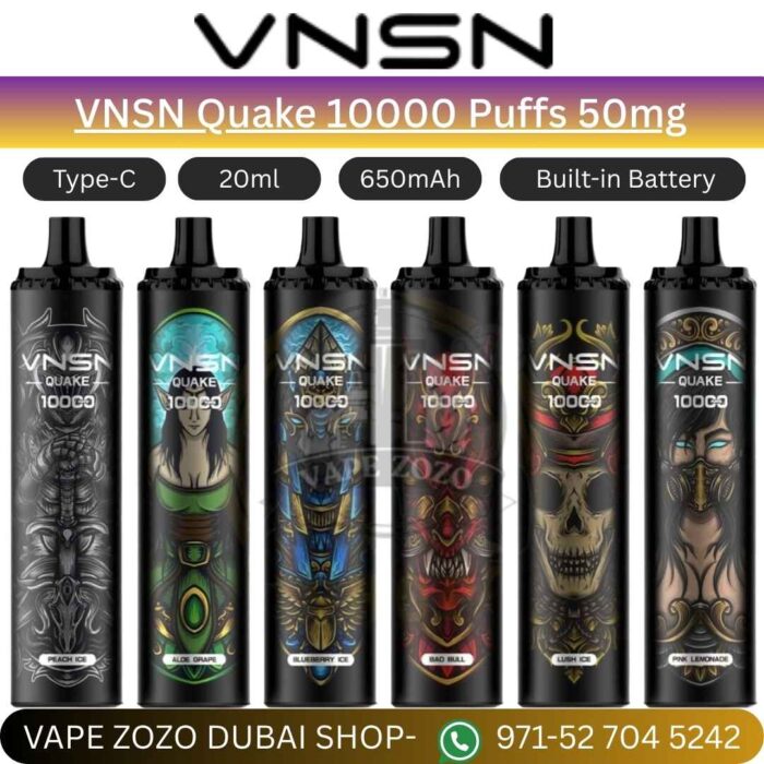 VNSN Quake 10000 Puffs 50mg Disposable Vape In UAE
