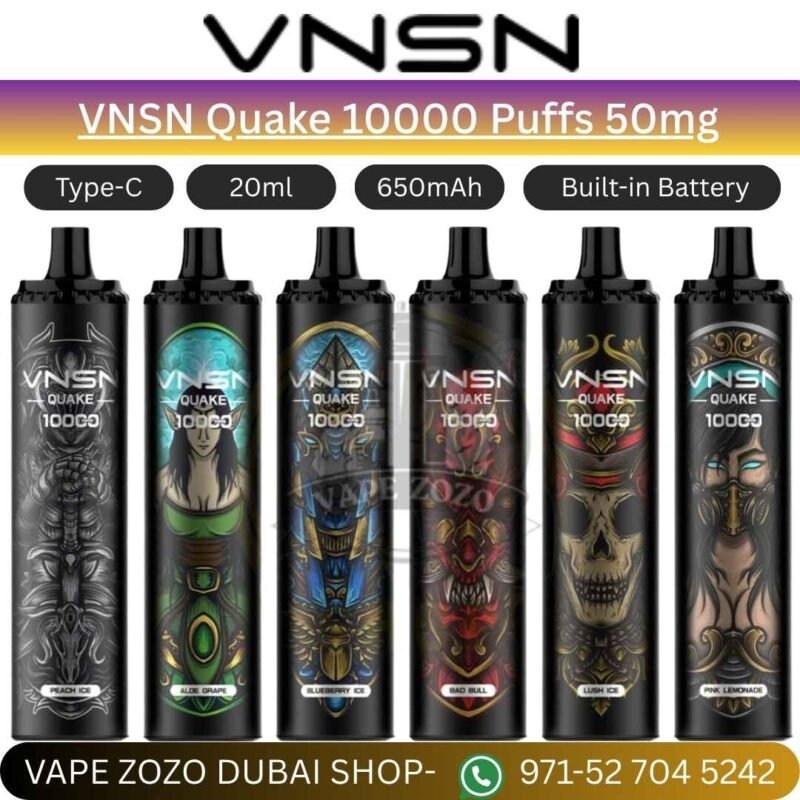 VNSN Quake 10000 Puffs 50mg Disposable Vape In UAE
