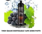 VNSN Quake 10000 Puffs 50mg Disposable Vape In UAE grape ice