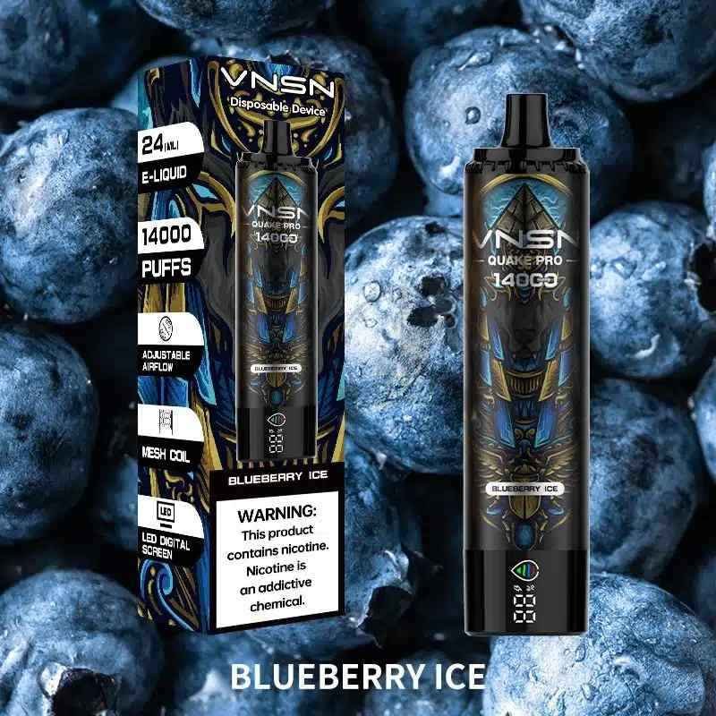 VNSN Quake Pro 14000 Puffs 50mg Disposable Vape in Dubai BLUEBERRY-ICE