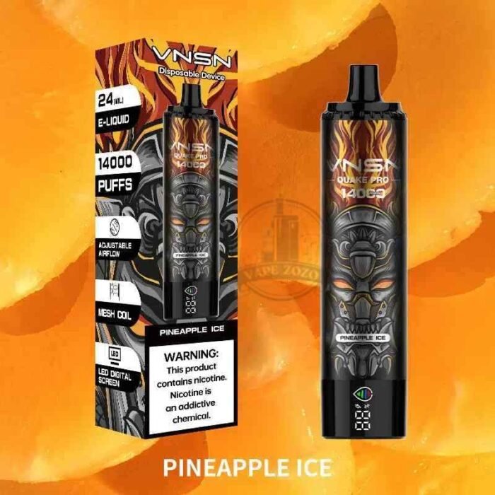 VNSN Quake Pro 14000 Puffs 50mg Disposable Vape in Dubai PINEAPPLE-ICE