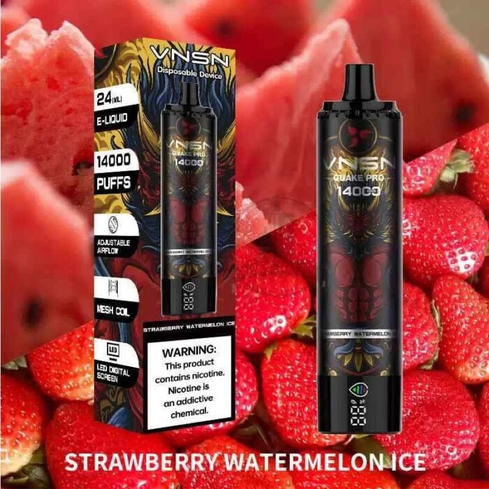 VNSN Quake Pro 14000 Puffs 50mg Disposable Vape in Dubai STRAWBERRY-WATERMELON-ICE