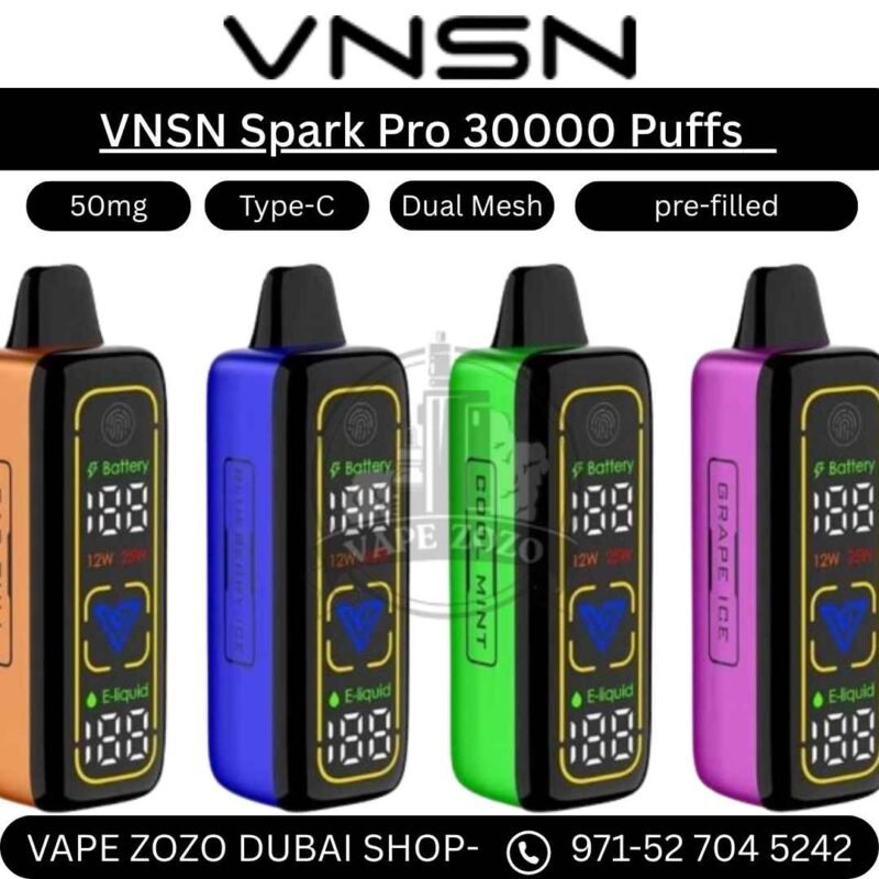 VNSN Spark Pro 30000 Puffs Disposable Vape in Dubai