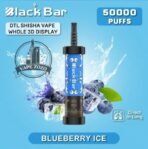 black bar 50000 puffs dtl disposable vape in dubai blueberry ice