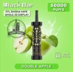 black bar 50000 puffs dtl disposable vape in dubai double apple