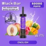 black bar 50000 puffs dtl disposable vape in dubai english