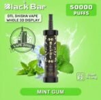 black bar 50000 puffs dtl disposable vape in dubai mint gum