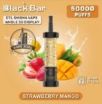 black bar 50000 puffs dtl disposable vape in dubai strawberry mango