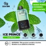 geek bar ice prince 50000 puffs disposable vape in dubai cool mint ice