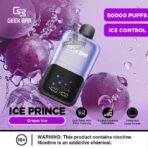 geek bar ice prince 50000 puffs disposable vape in dubai grape ice
