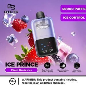 geek bar ice prince 50000 puffs disposable vape in dubai mixed berries ice