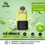 geek bar ice prince 50000 puffs disposable vape in dubai sour apple ice