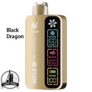 silvaper 4 mode adjustable ice 40000 puffs disposable vape in dubai black dragon