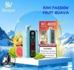 silvaper 4 mode adjustable ice 40000 puffs disposable vape in dubai kiwi passion fruit guava