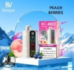 silvaper 4 mode adjustable ice 40000 puffs disposable vape in dubai peach berries
