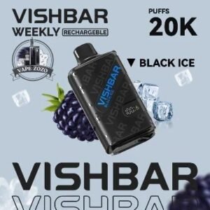 vishbar 20000 puffs disposable vape in dubai black ice