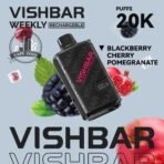 vishbar 20000 puffs disposable vape in dubai blackberry cherry pomegranate
