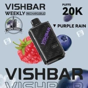 vishbar 20000 puffs disposable vape in dubai purple rain