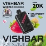vishbar 20000 puffs disposable vape in dubai strawberry kiwi