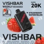 vishbar 20000 puffs disposable vape in dubai strawberry watermelon