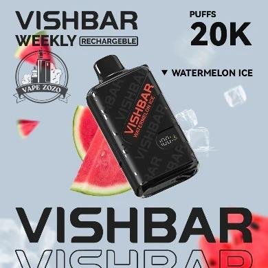 vishbar weekly 20000 puffs disposable vape in dubai watermelon ice