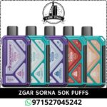 Zgar Sorna 50k Puffs Disposable Vape In Dubai