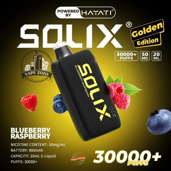 Hayati Solix 30000 Puffs Disposbale Blueberry Raspberry