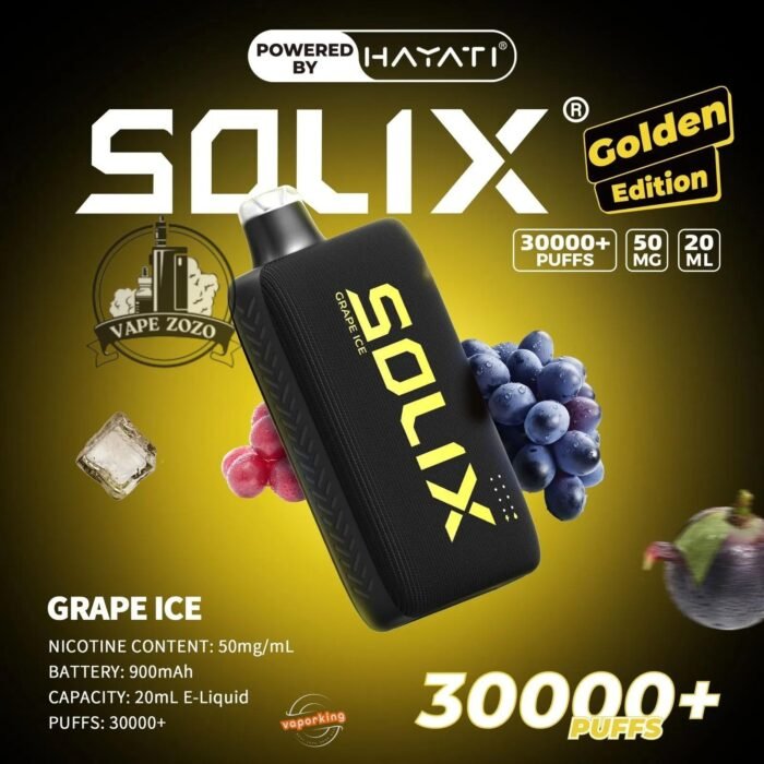 Hayati Solix 30000 Puffs Disposbale Grape Ice
