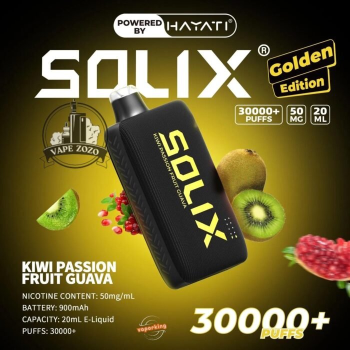 Hayati Solix 30000 Puffs Disposbale Kiwi Passion Fruit Guava