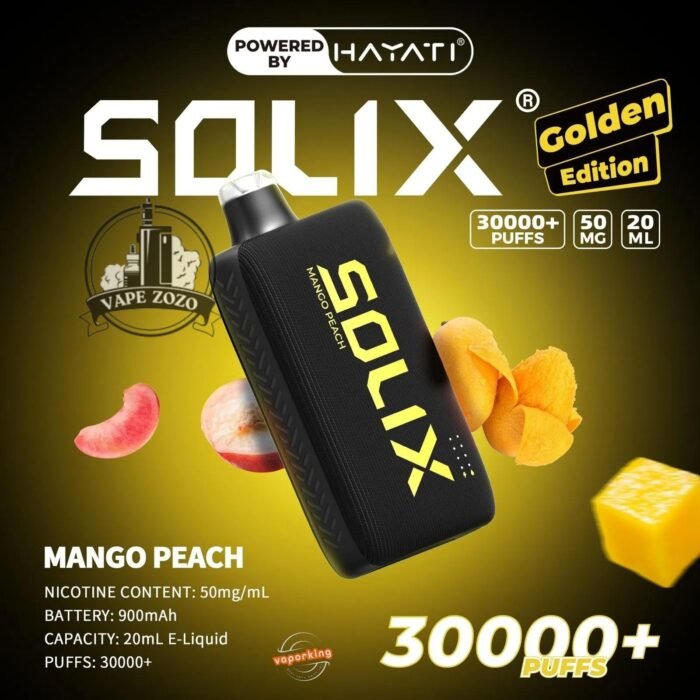 Hayati Solix 30000 Puffs Disposbale Mango Peach