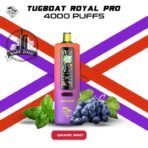 Tugboat Royal Pro 40000 Puffs Grape Mint Disposable Vape In UAE