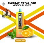 Tugboat Royal Pro 40000 Puffs Orange Mint Disposable Vape In UAE