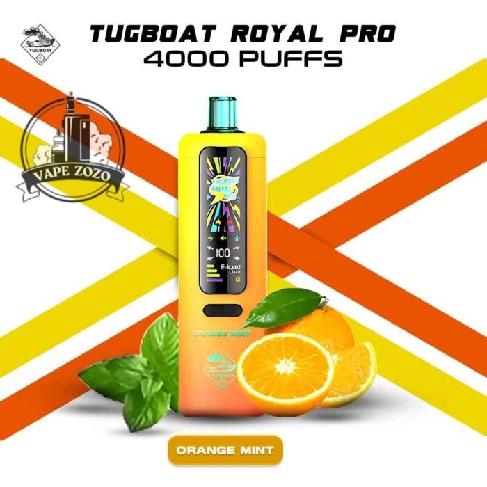 Tugboat Royal Pro 40000 Puffs Orange Mint Disposable Vape In UAE