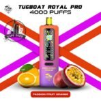 Tugboat Royal Pro 40000 Puffs Passion Fruit Orange Disposable Vape In UAE