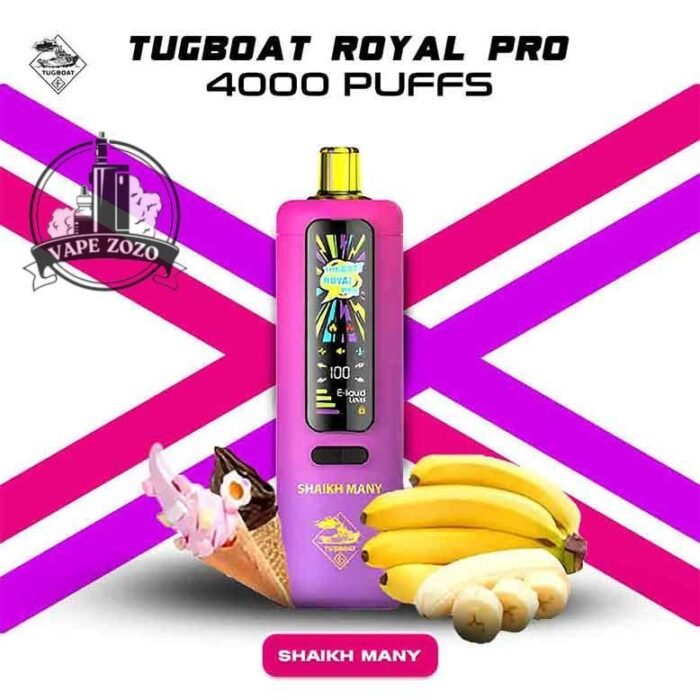 Tugboat Royal Pro 40000 Puffs Shaikh Many Disposable Vape In UAE