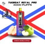 Tugboat Royal Pro 40000 Puffs Shisha Double Apple Disposable Vape In UAE