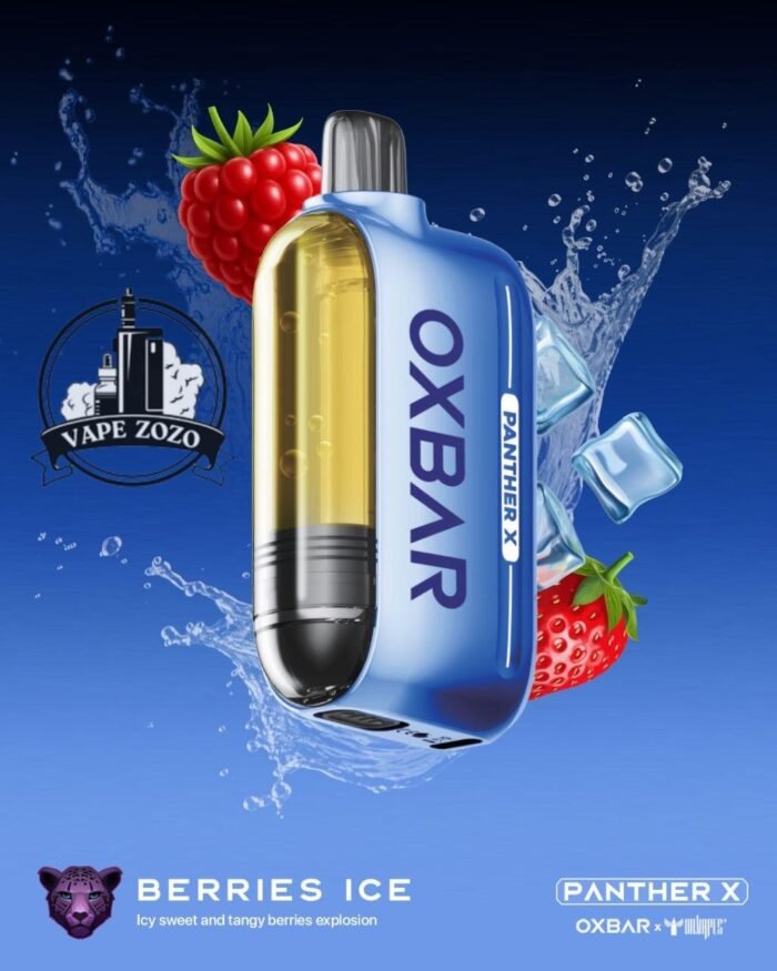 dr vapes oxbar panther x 50000 puffs disposable vape berries ice