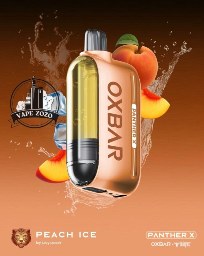 dr vapes oxbar panther x 50000 puffs disposable vape peach ice