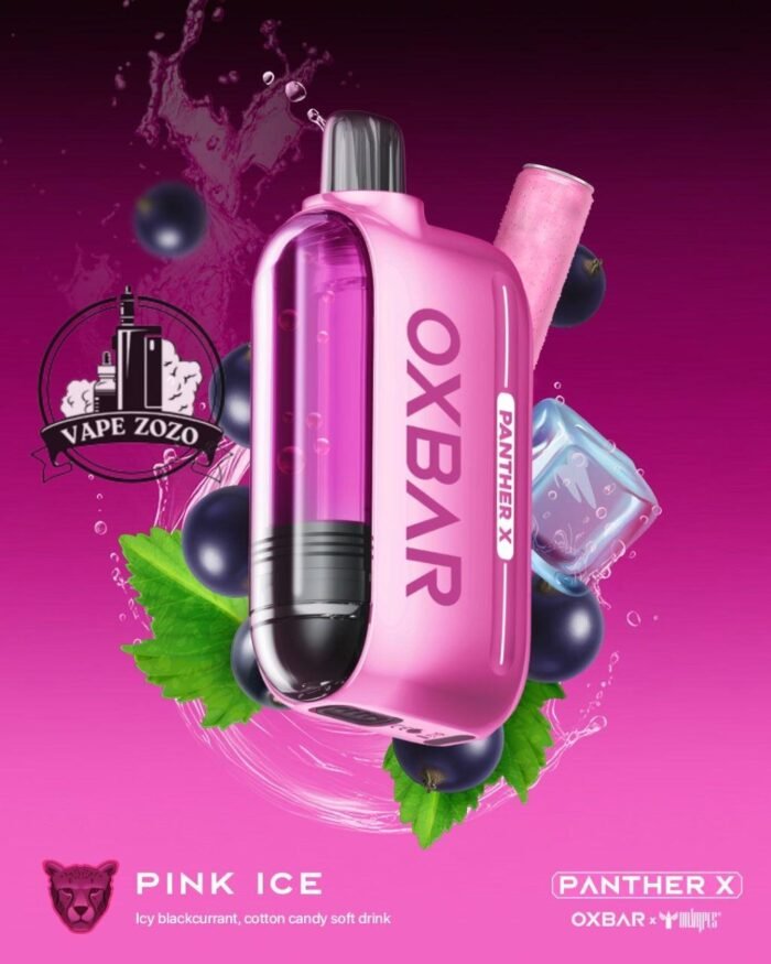 dr vapes oxbar panther x 50000 puffs disposable vape pink ice