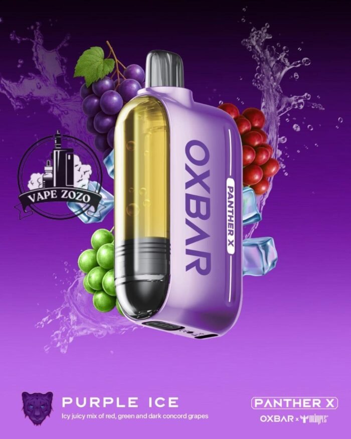 dr vapes oxbar panther x 50000 puffs disposable vape purple ice