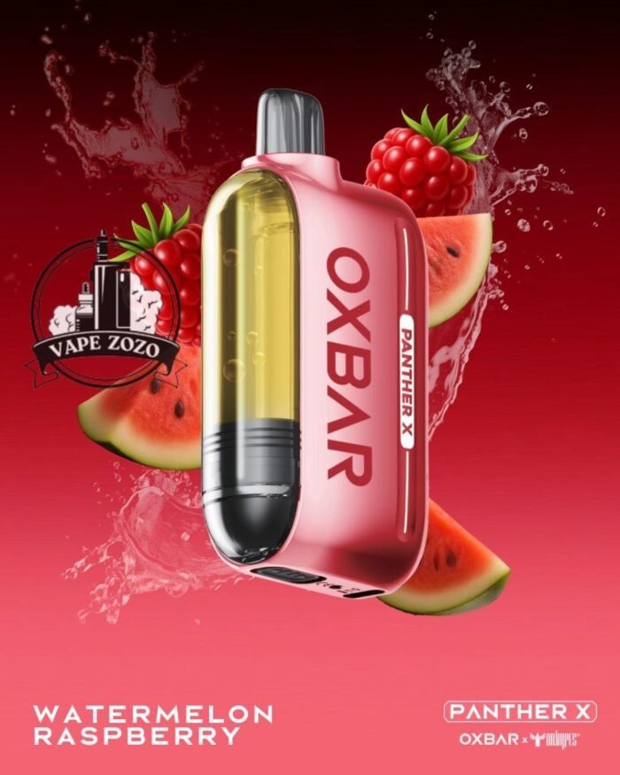 dr vapes oxbar panther x 50000 puffs disposable vape watermelon raspberry