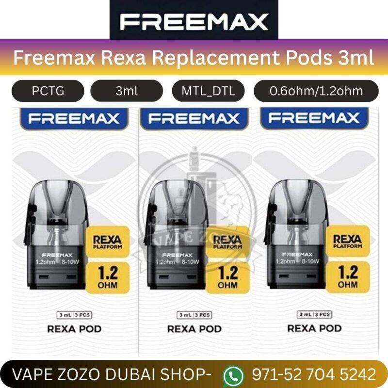 freemax rexa replacement pods 3ml in uae