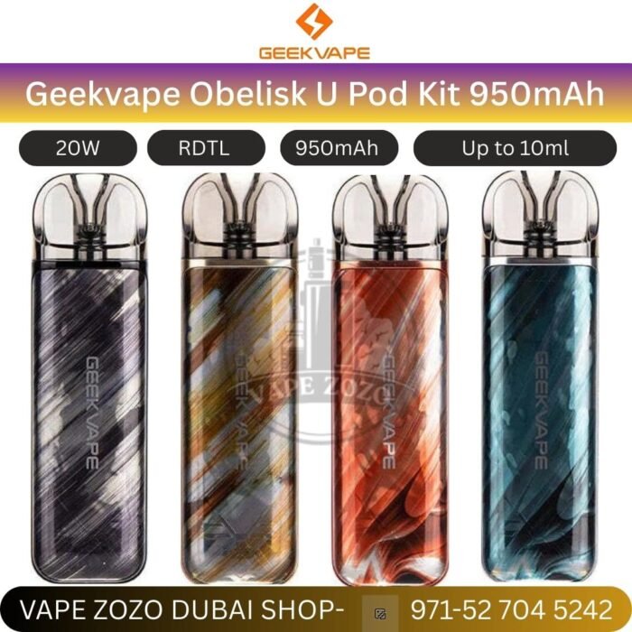 geekvape obelisk u pod kit 950mah 2ml in uae