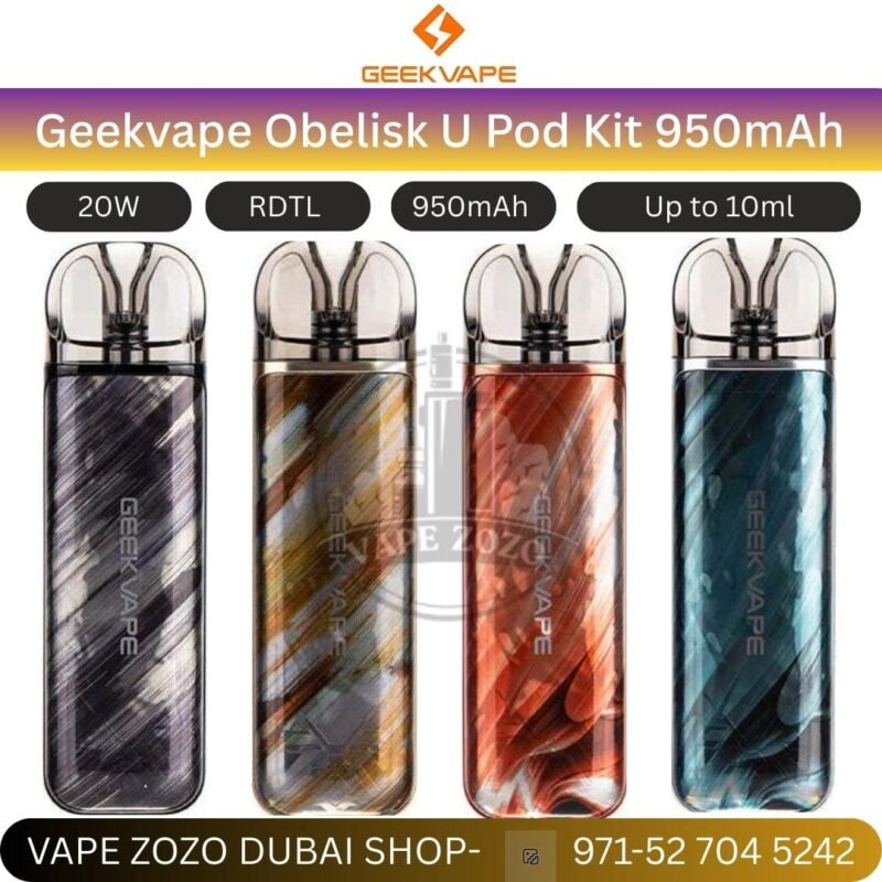 geekvape obelisk u pod kit 950mah 2ml in uae