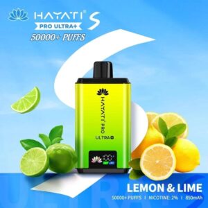hayati pro ultra plus 50000 puffs lemon lime