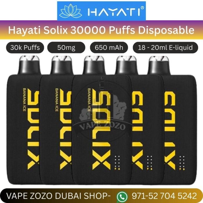 hayati solix 30000 puffs disposable vape in dubai